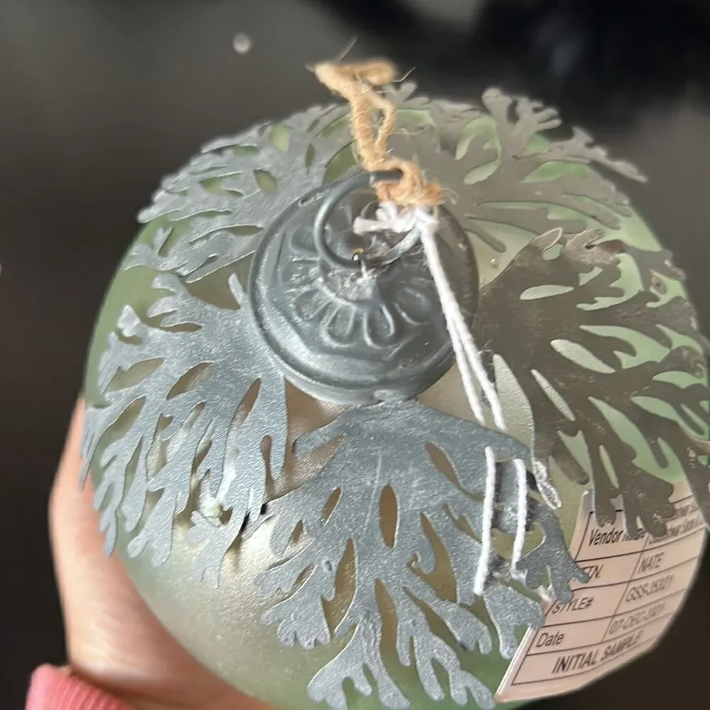 Pottery Barn Glass Ornaments